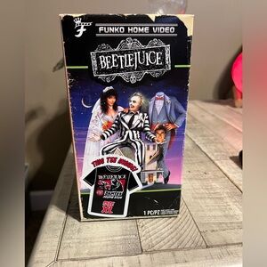Limited Edition Funko Home Video Beetlejuice VHS T-shirt Size XL